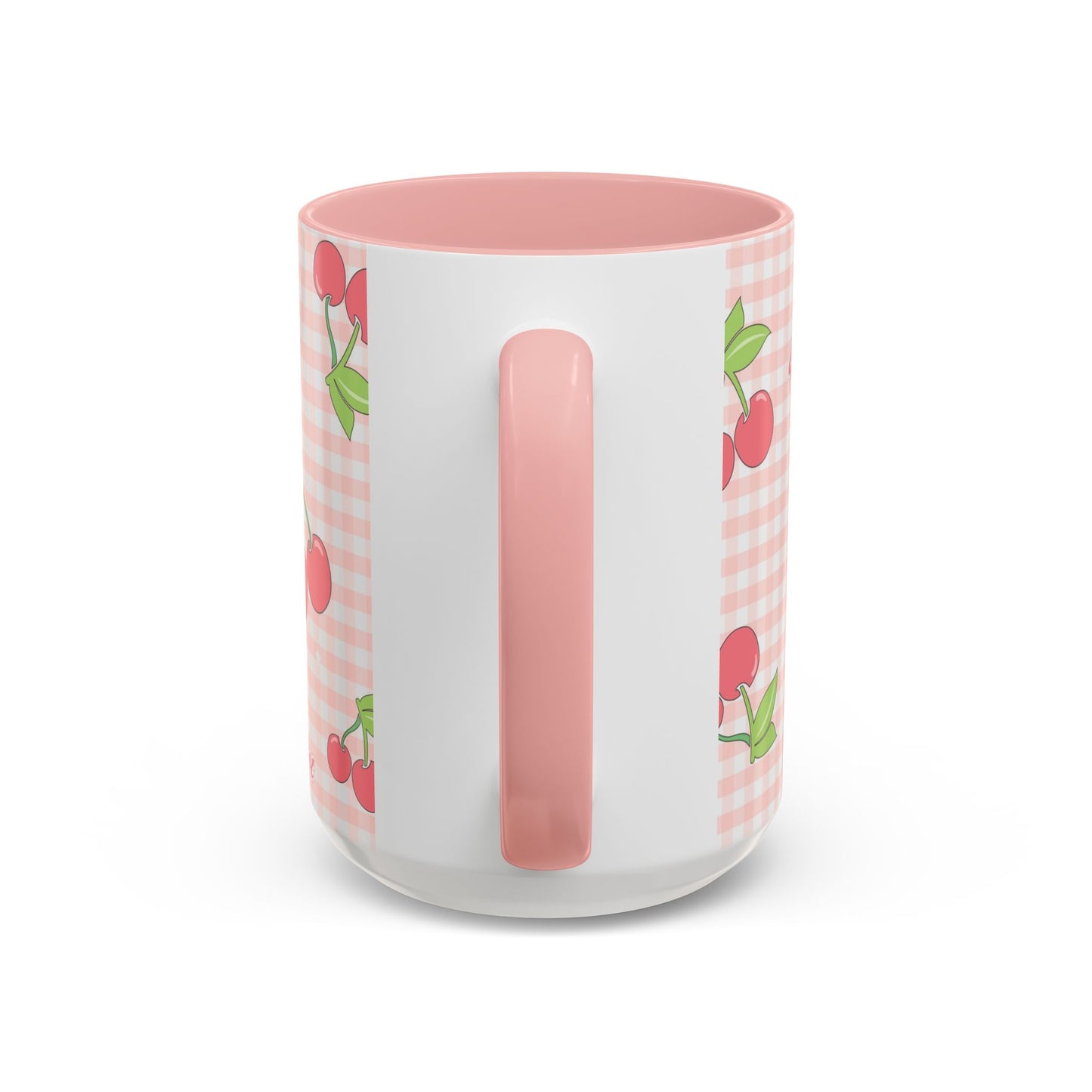 Cherries on Gingham Mug