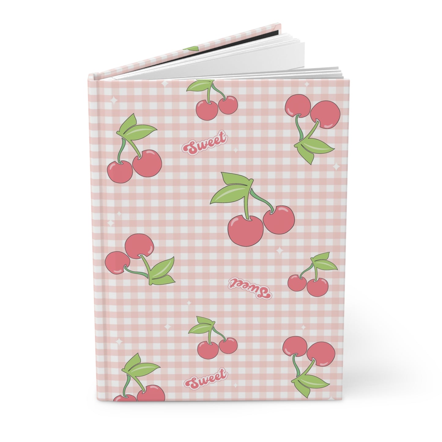 Cherries on Gingham Coquette Notebook Journal