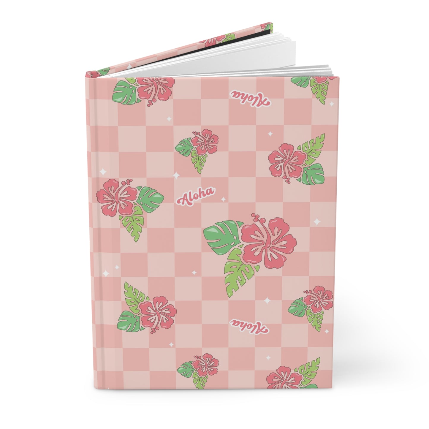 Retro Checkered Tropical Notebook Journal