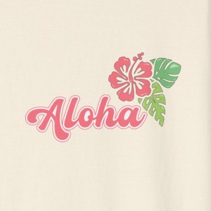 Aloha Hibiscus Comfort Colors Graphic Tee