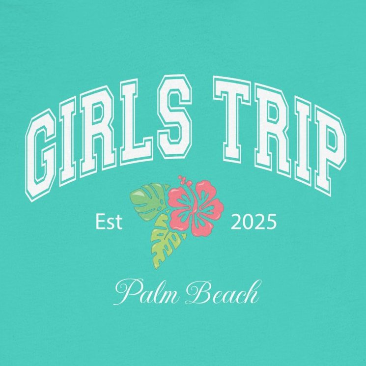 Custom Girls Trip Varsity Beach Tee