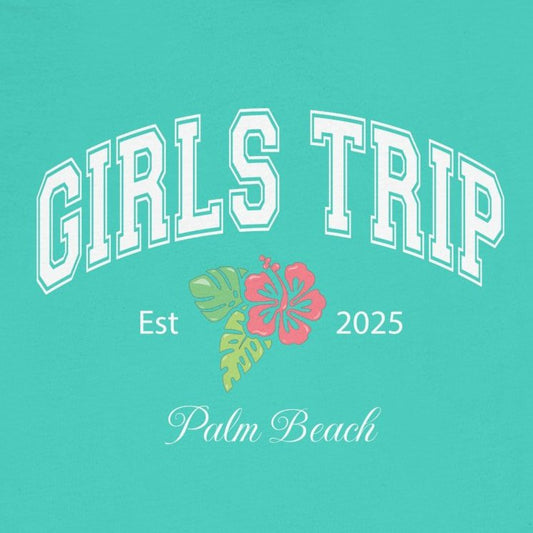Custom Girls Trip Varsity Beach Tee