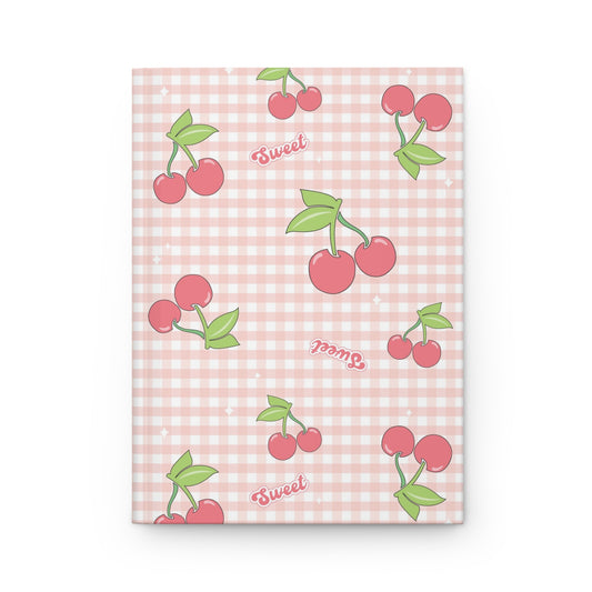 Cherries on Gingham Coquette Notebook Journal
