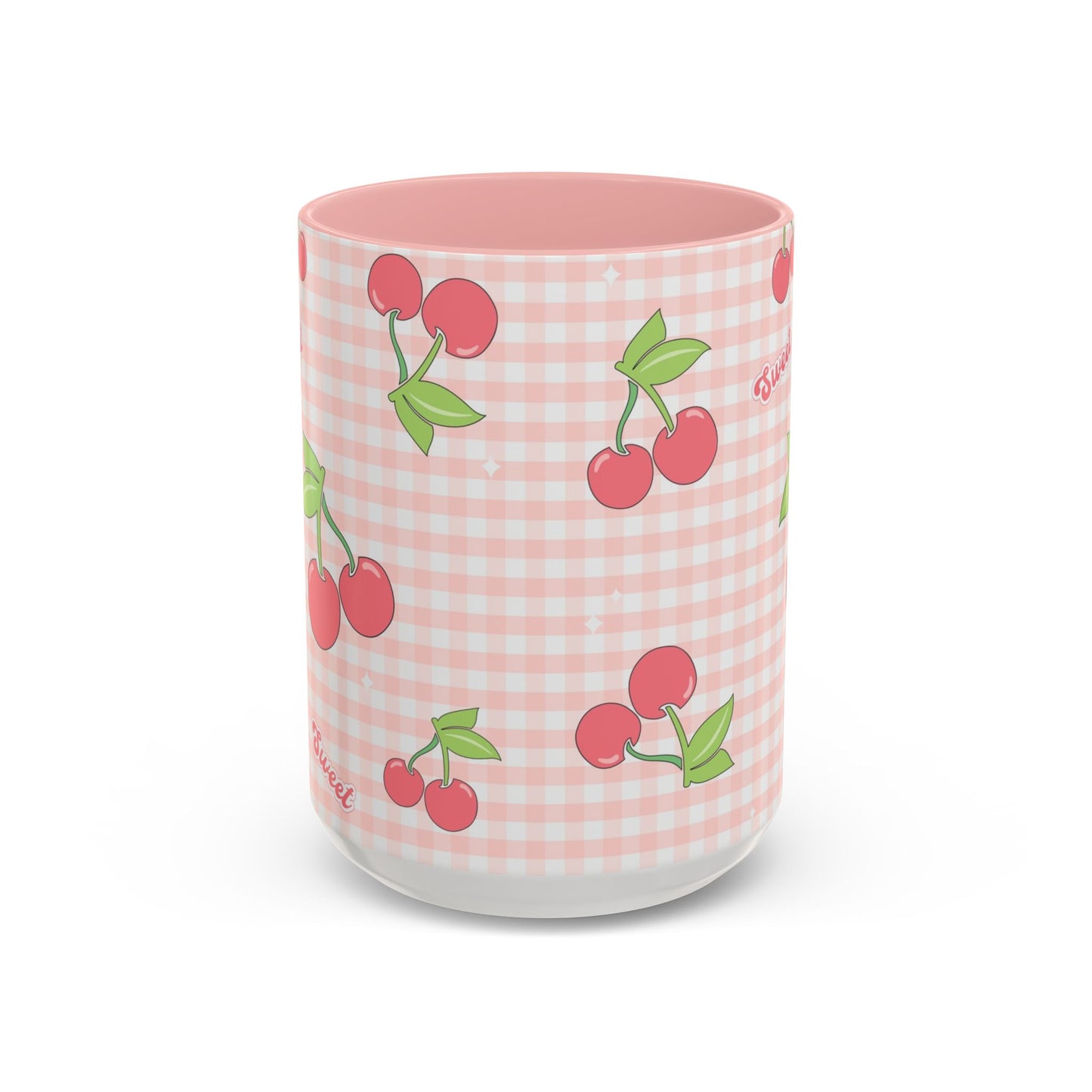 Cherries on Gingham Mug