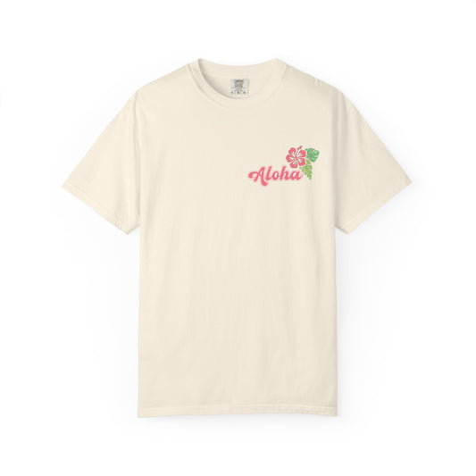 Aloha Hibiscus Comfort Colors Graphic Tee