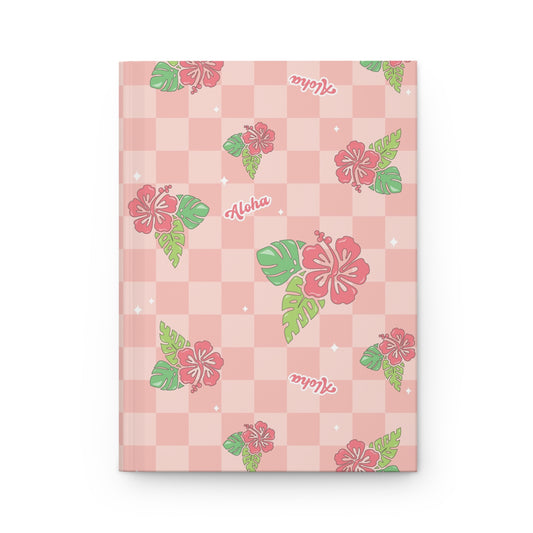 Retro Checkered Tropical Notebook Journal